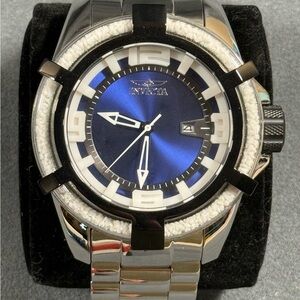 Invicta Silver and Blue Smartwatch